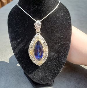 Blue Gem Necklace